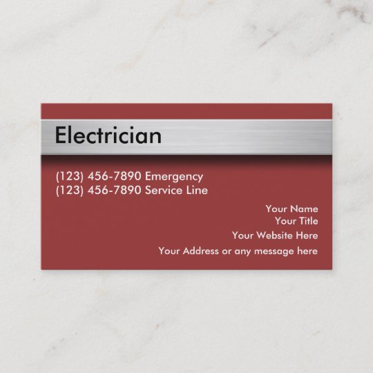 Electrician Business Cards | Zazzle.com