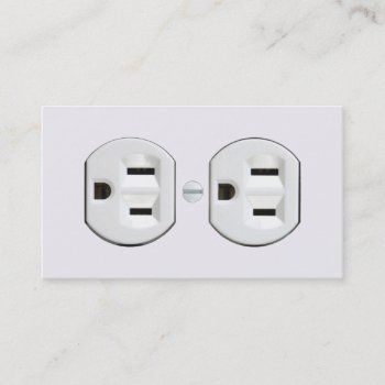 Electrician Business Cards (electrical Outlet) by JBB926 at Zazzle