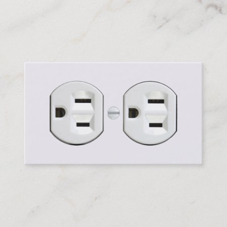 Electrician Business Cards (electrical Outlet)