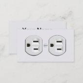 Electrician Business Cards (Electrical Outlet) (Front/Back)