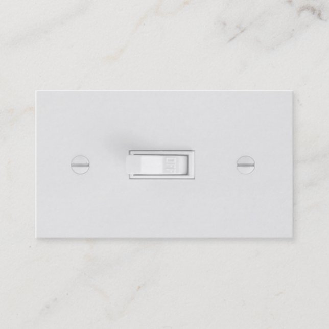 Electrician Business Cards (Light Switch) (Front)