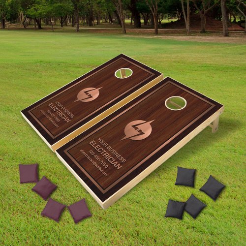 Electrician Business Cornhole Set