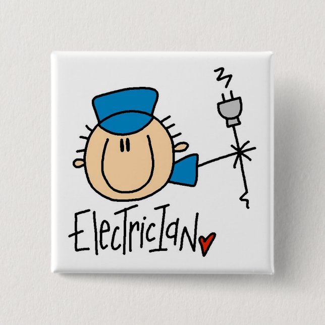 Electrician Button (Front)