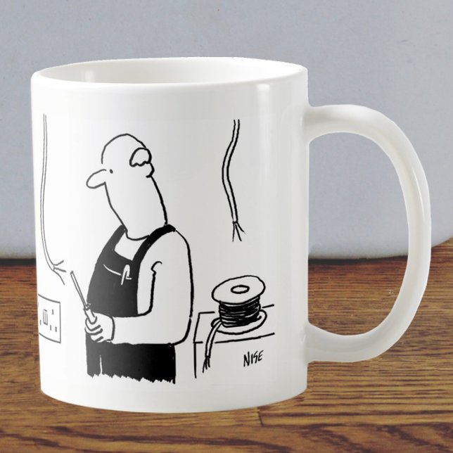Electrician Cartoon Coffee Mug (Creator Uploaded)
