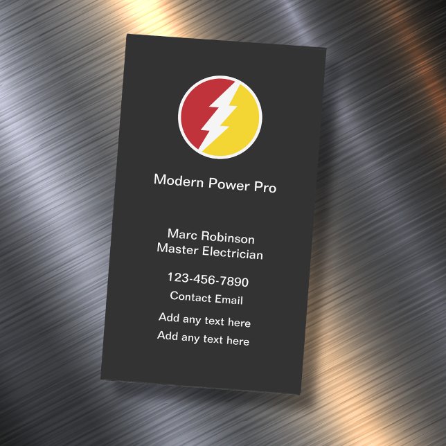 Electrician Classic Business Card Magnets Vertical (Creator Uploaded)