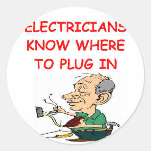 ELECTRICian Classic Round Sticker