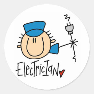 Electrician Classic Round Sticker