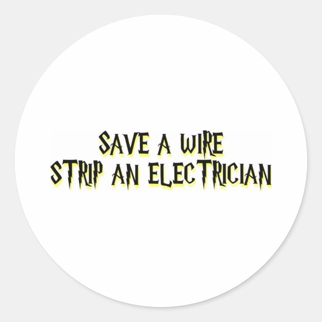 Electrician Classic Round Sticker (Front)