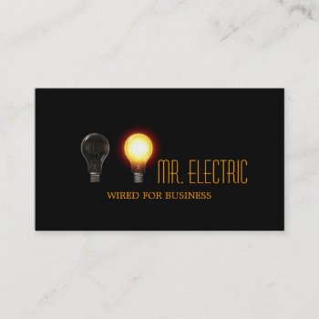 Electrician Company Business Card by ArtisticEye at Zazzle
