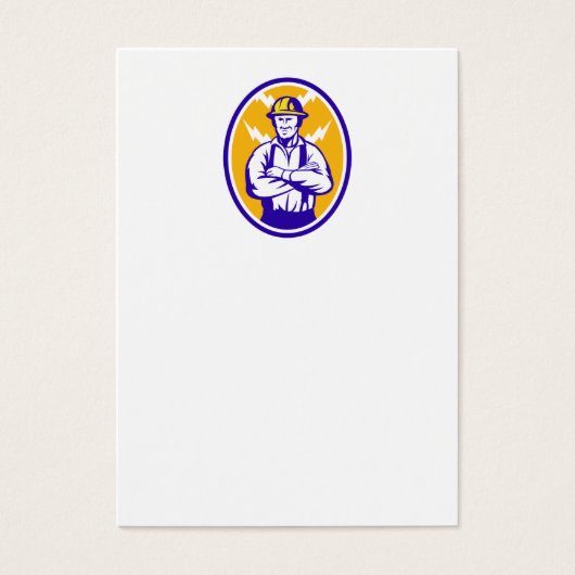 Electrician Construction Worker Lightning Bolt (Front)