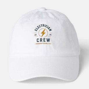 ⚡ Electrician Crew Vintage Contractor Logo ⚡ Hat