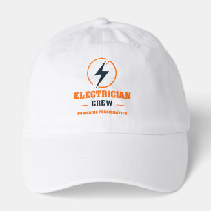 ⚡ Electrician Crew Vintage Contractor Logo ⚡ Hat