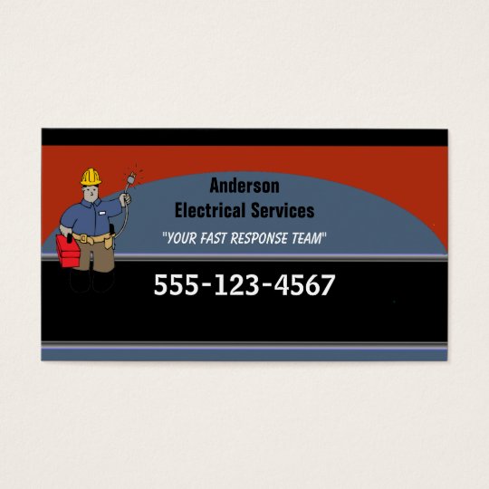 Electrician Custom Personalized Business Card
