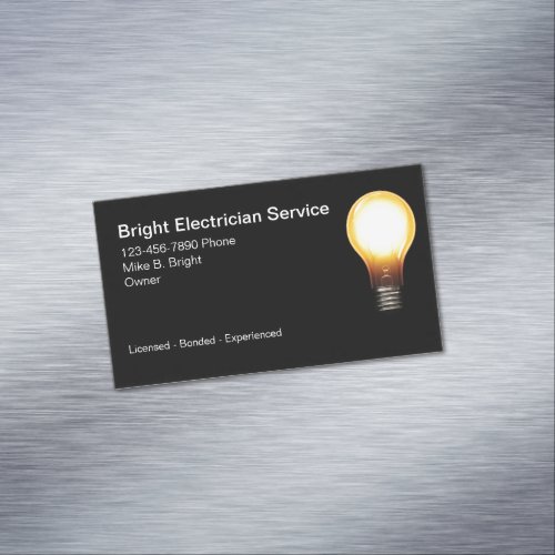 Electrician Customer Hand Out Business Card Magnet