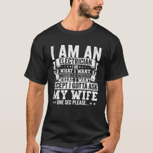 Electrician Dad Apparel Electric Lineman for Men T-Shirt