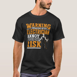 Electrician Dad Apparel Electric Lineman for Men T-Shirt