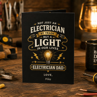 Electrician Dad Father’s Day Card