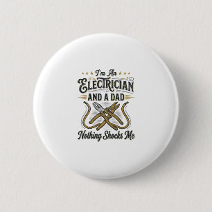 Electrician Dad Nothing Shocks Me Vintage Shirt De Button