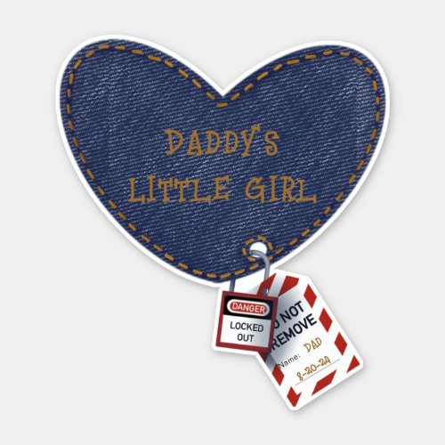 Electrician Daddyâs Little Girl Sticker