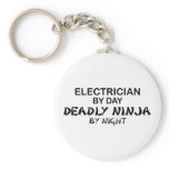 Electrician Deadly Ninja by Night Keychain