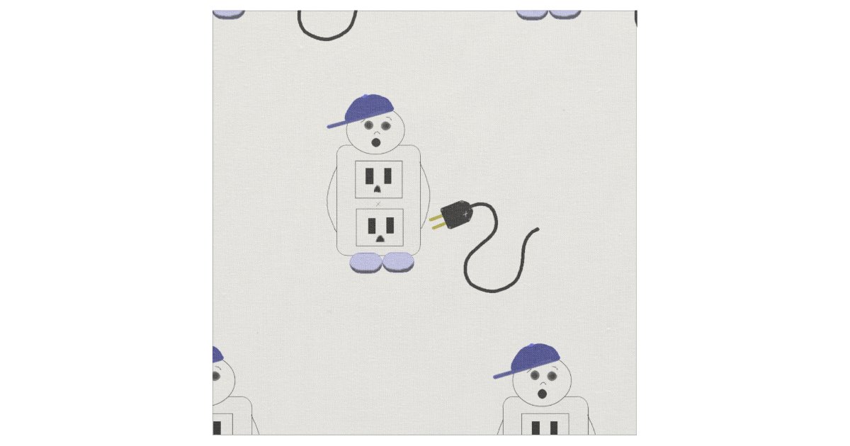 Electrician Design Fabric | Zazzle
