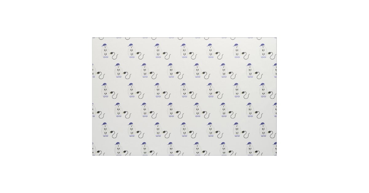 Electrician Design Fabric | Zazzle