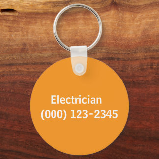 electrician editable keychain