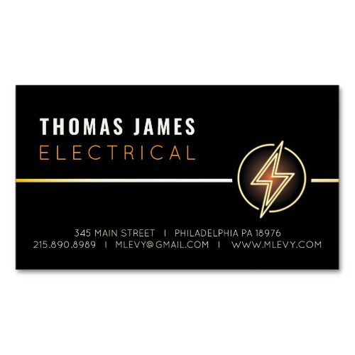 ELECTRICIAN ELECTRIC Business Card Magnet