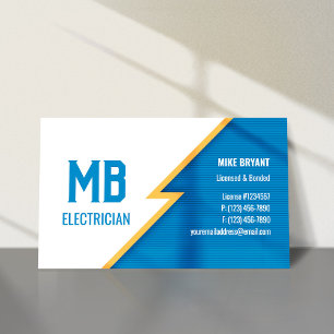 Electrician/Electric Company Business Card