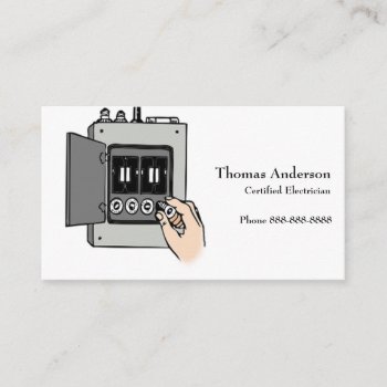 Electrician Electric Company Business Card by BusinessCardsCards at Zazzle