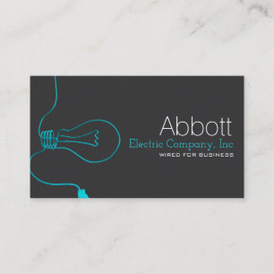 Electrician, Electric, Construction Business Card