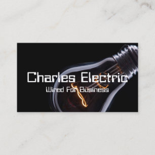 Electrician Electric Electricity Business Card