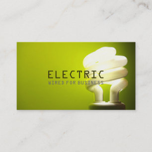 Electrician Electric Electricity Construction Business Card