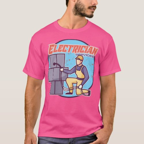 Electrician Electric Proud Skills  3 T_Shirt