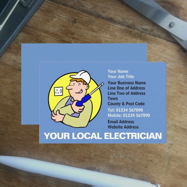 Electrician Electrical Business Card (Creator Uploaded)