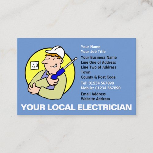 Electrician Electrical Business Card