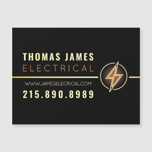 ELECTRICIAN ELECTRICAL COMPANY Business Car Magnet