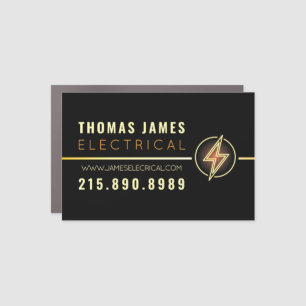 ELECTRICIAN ELECTRICAL COMPANY Business Card Car Magnet