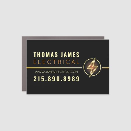 Electrician Electrical Company Business Card Car Magnet