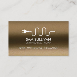 Electrician Electrical Contractor Business Card
