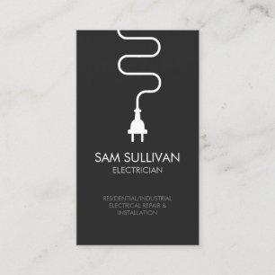 Electrician Electrical Contractor Business Card