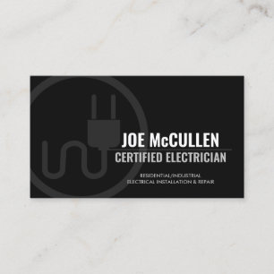 Electrician Electrical Contractor Business Card