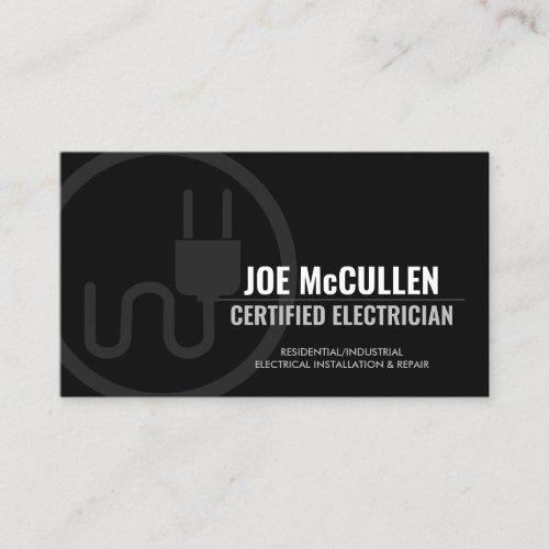 Electrician Electrical Contractor  Business Card