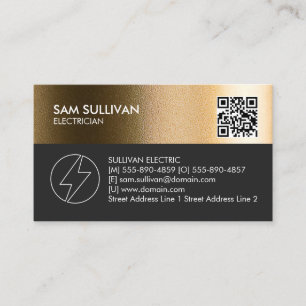 Electrician Electrical Contractor Business Card