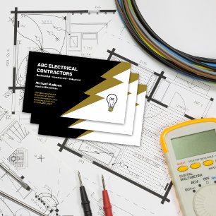 Electrician Electrical Contractor Business Card