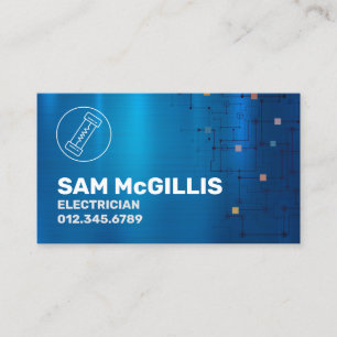 Electrician Electrical Contractor Business Card