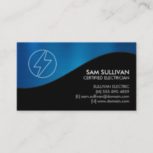 Electrician Electrical Contractor Business Card