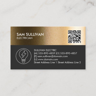 Electrician Electrical Contractor Business Card