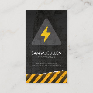 Electrician Electrical Contractor Business Card