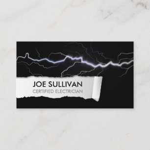 Electrician Electrical Contractor Business Card